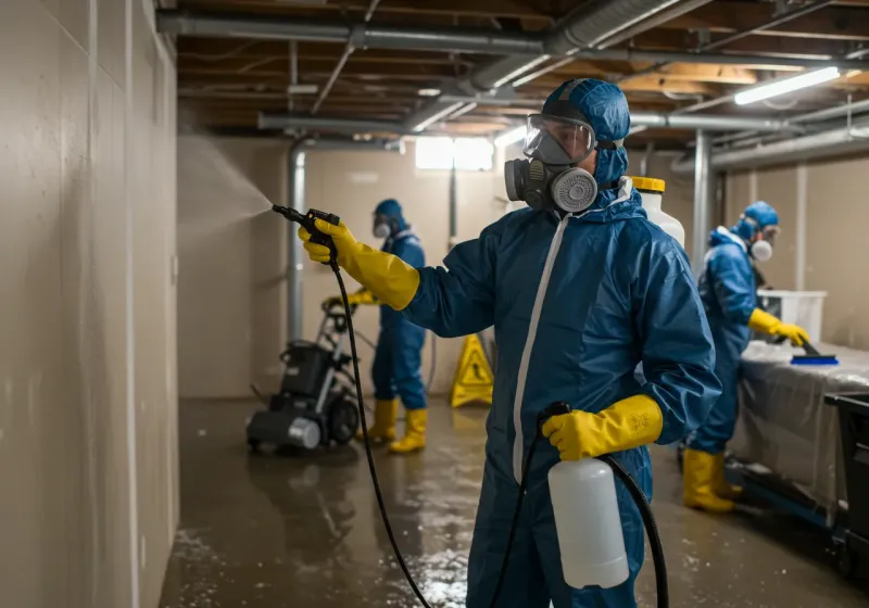 Basement Sanitization and Antimicrobial Treatment process in Thermopolis, WY